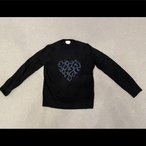 Kate Spade Printed Heart Sweater